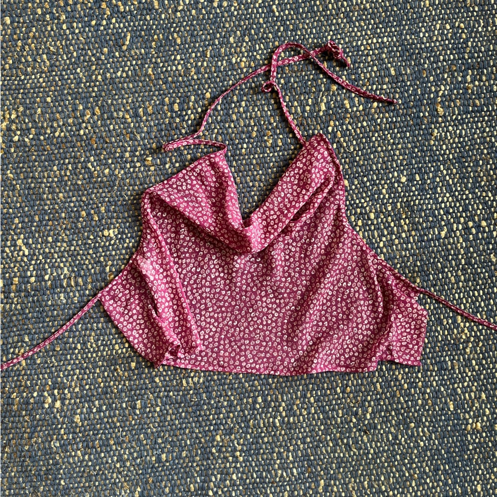 Los Angeles Apparel One size sheer halter top